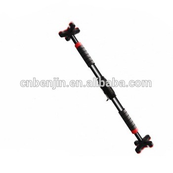 Adjustable Doorway Pull Up Bar with Level Meter, No Screws Door Frame Bar, Non-Slip Extra-Long Extra-Thick Foam Grips